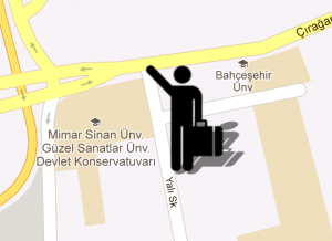 Taxi Finder Application Screenshot